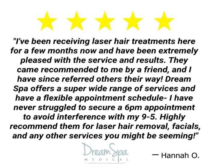 Dream Spa Medical Blog | Client Review on Laser Hair Treatments