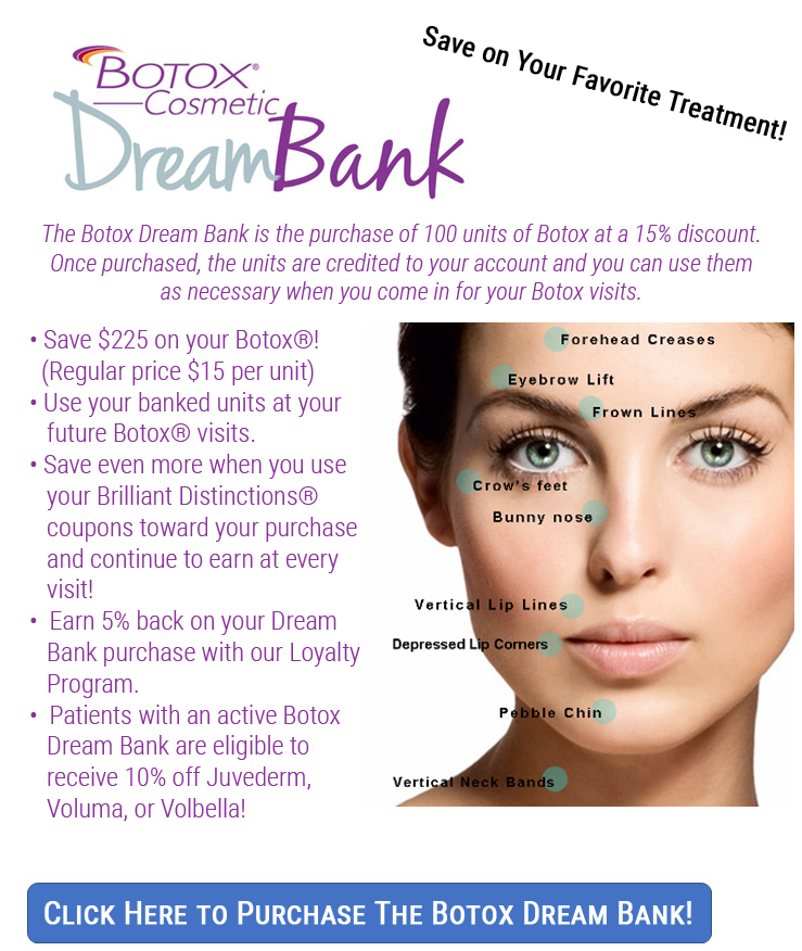 Dream Spa Medical Blog | BOTOX® Cosmetic Dream Bank: Save On Your Favorite Treatment