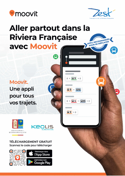 Aller partout dans la Riviera Française avec Moovit