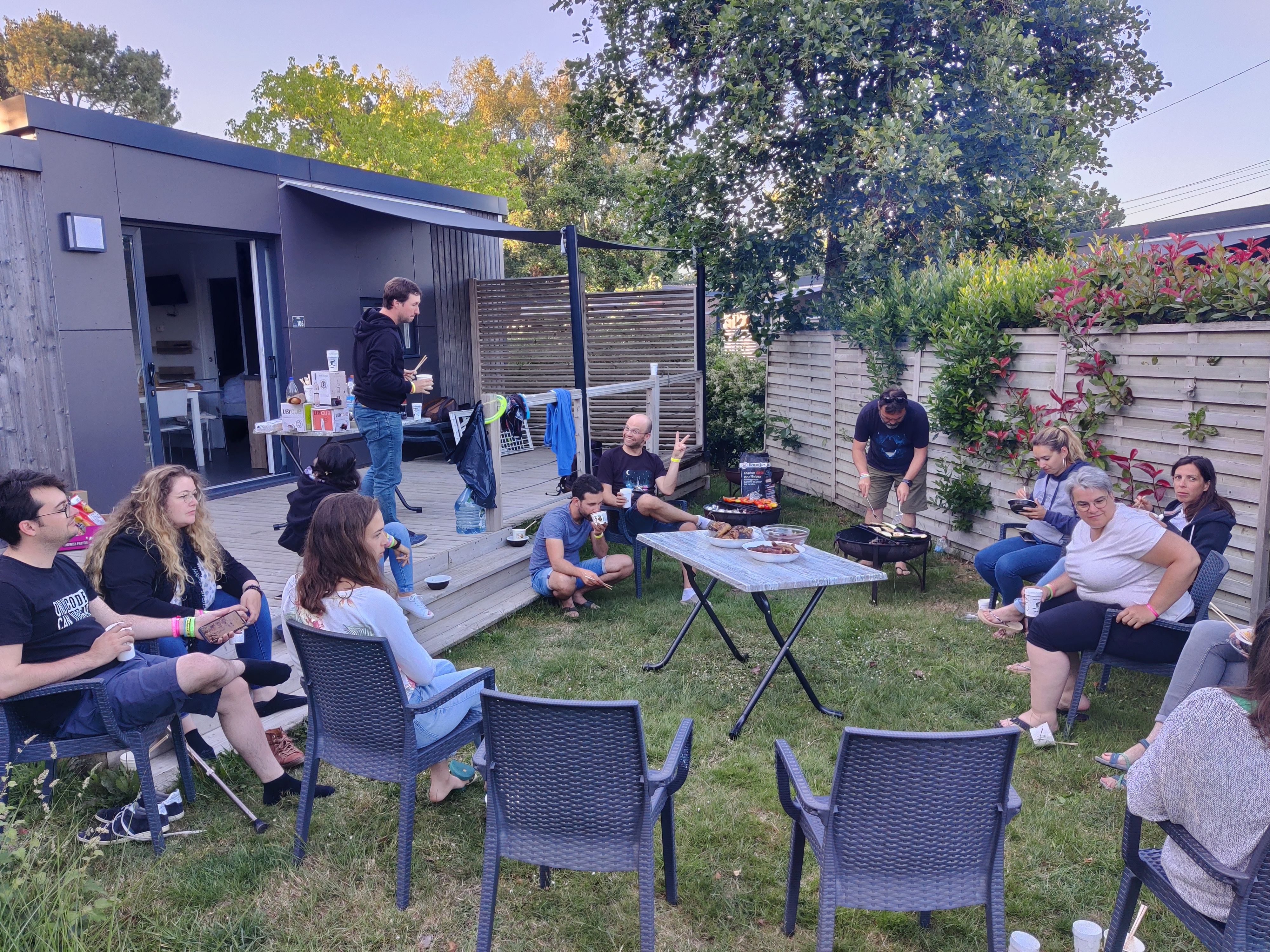 Petit barbecue pour l'after de la conférence