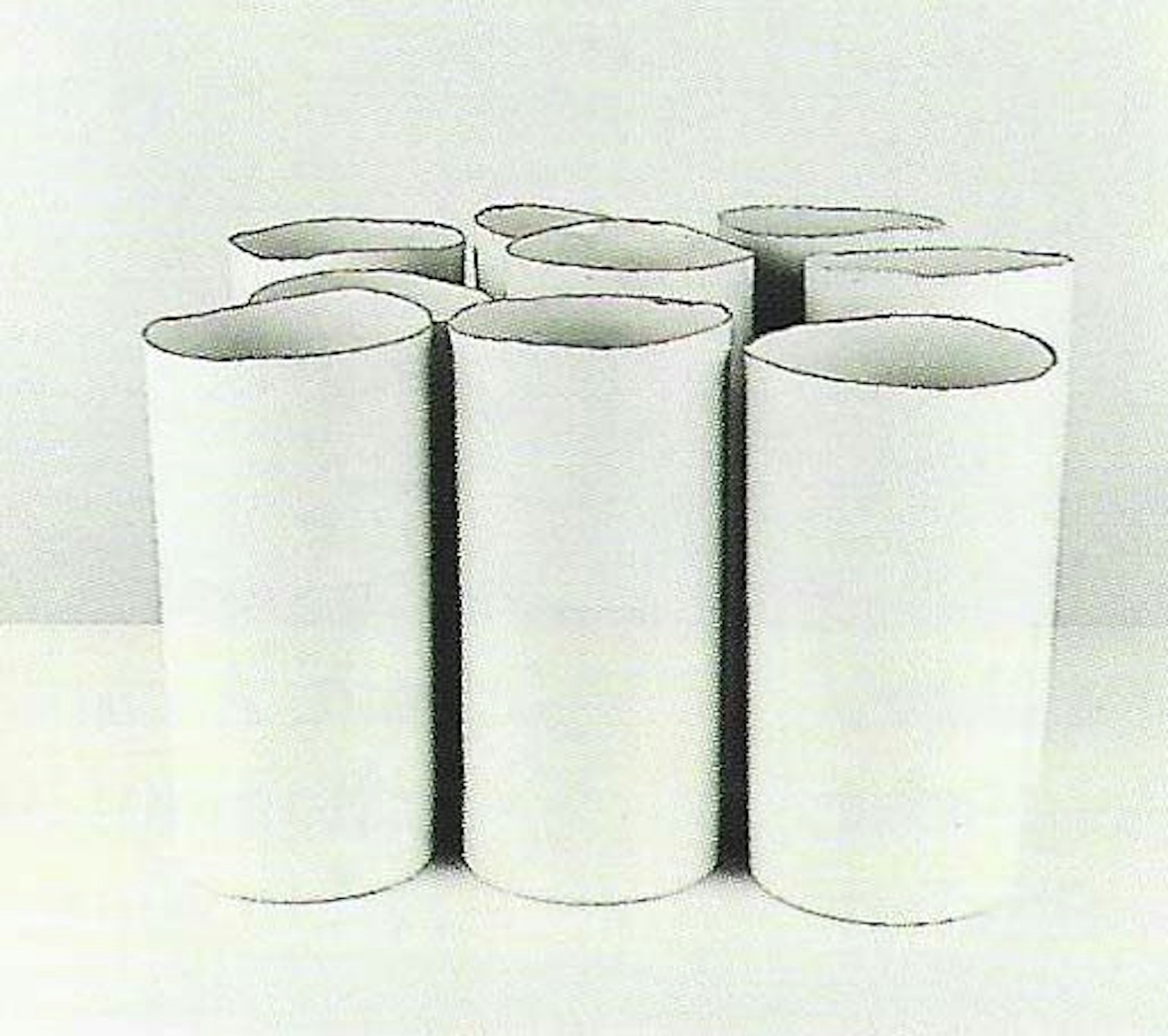 Series of vases, 1980, on which variations were made in 1987 and 1994.