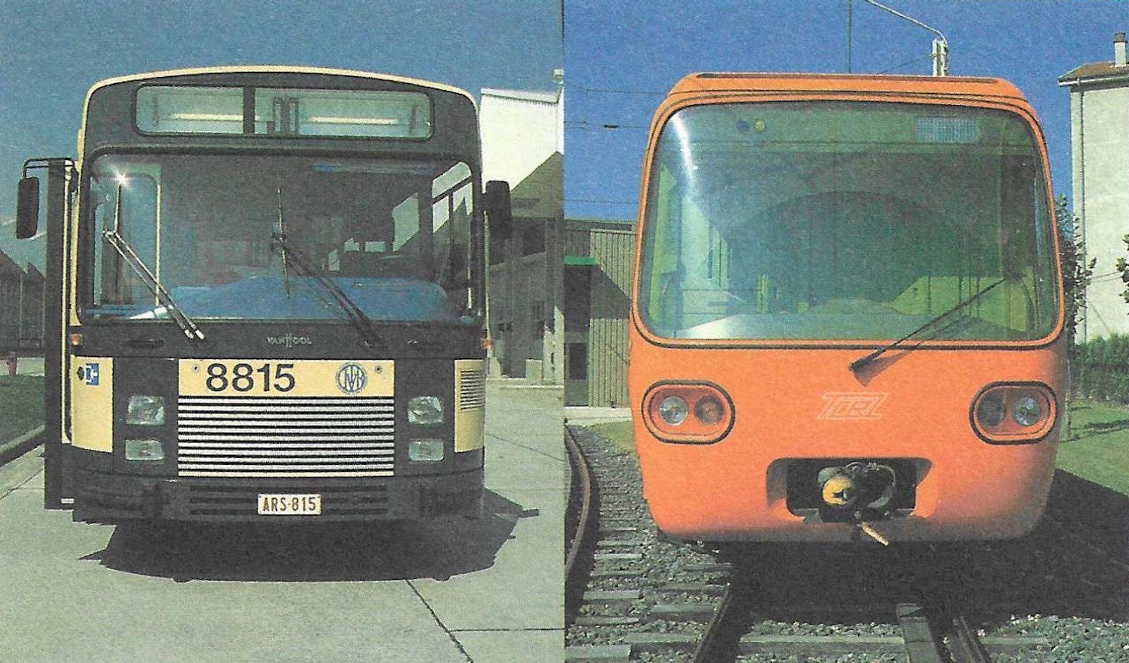 Gelede autobus en metro voor tandradbaan MCL-80, voor het MIVB te Brussel, 1980-83