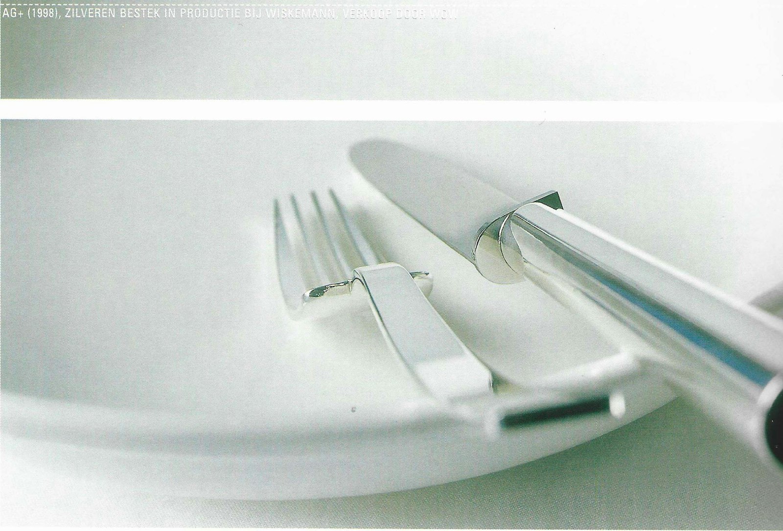 'AG+' (1998), silver cutlery, production by Wiskemann, sale by Wow