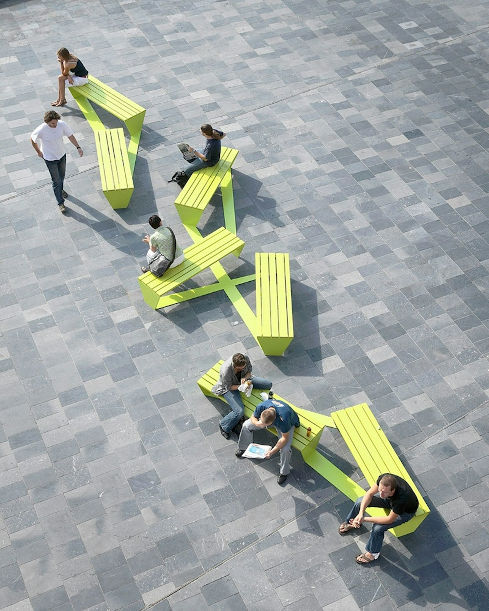 'Ensemble', benches, Roel Vandebeek