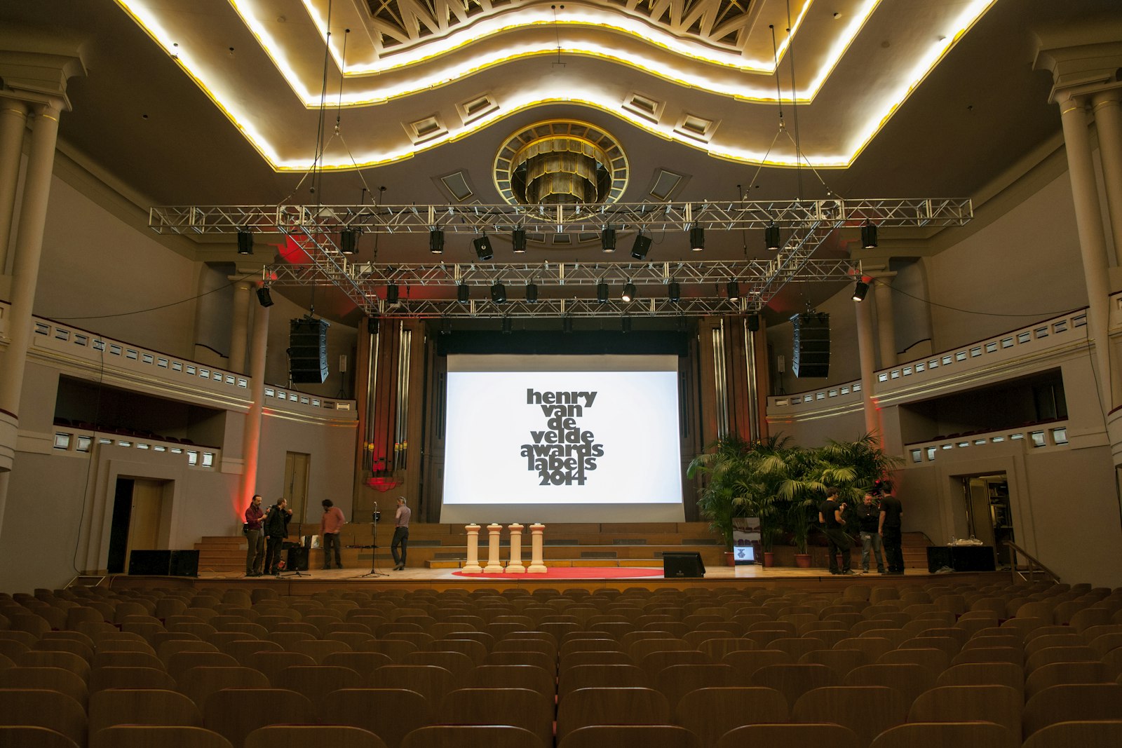 De eerste uitreiking in Bozar (2014)