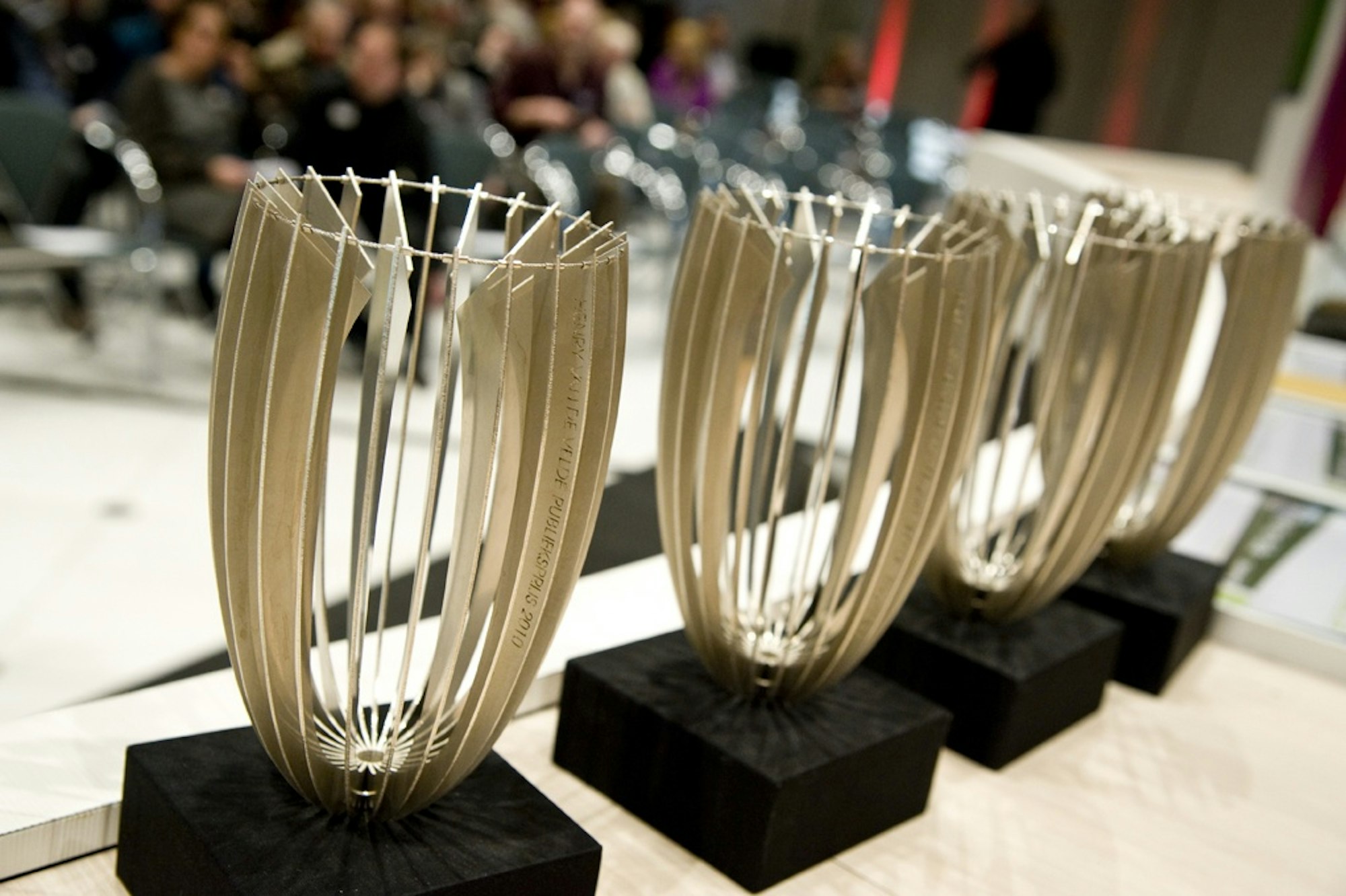The Henry van de Velde trophies, designed by Helena Schepens (2011) © Michael De Lausnay