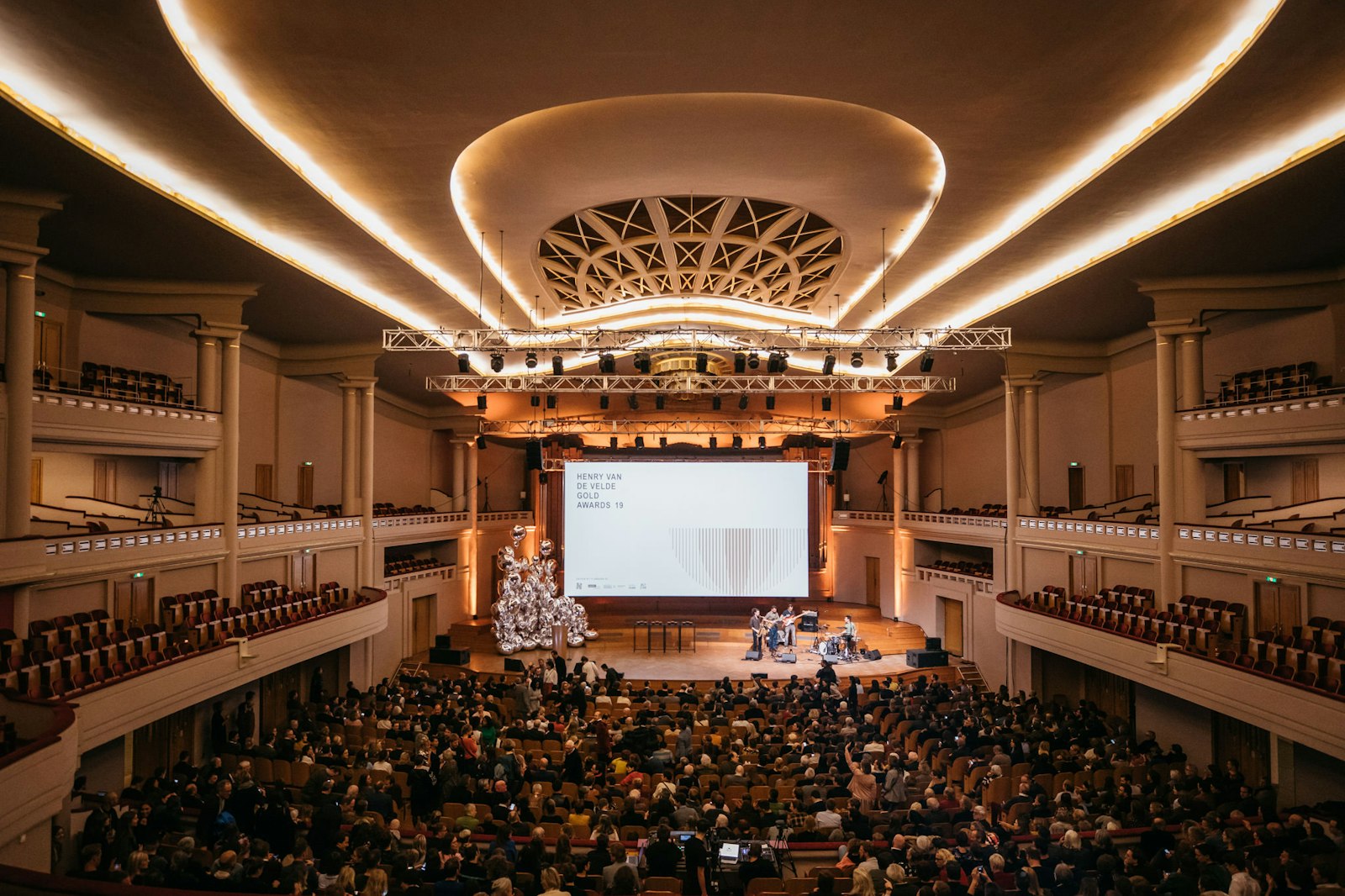 Every year since 2014, the ceremony is held in the beautiful Henry Le Boeuf Hall in Bozar
