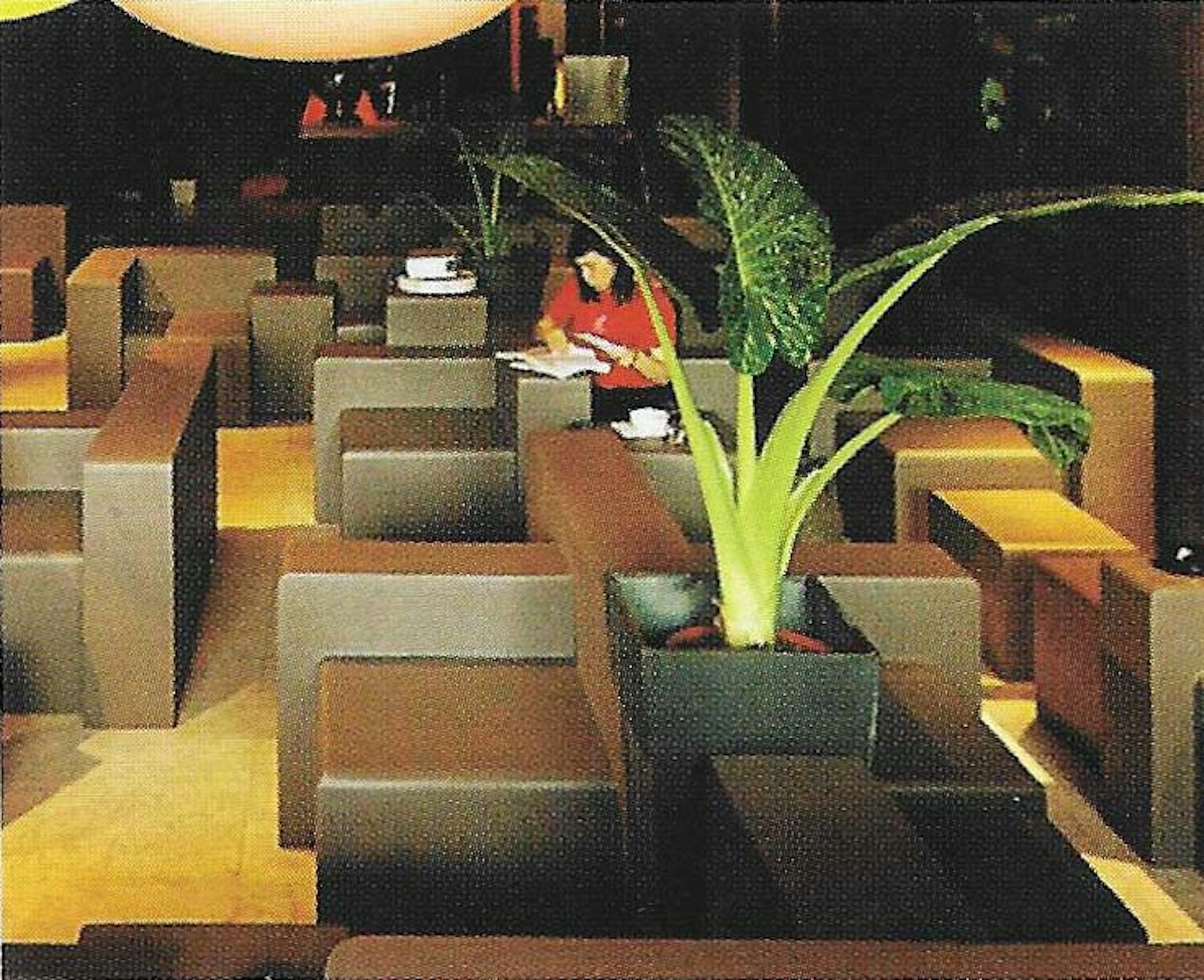 Inrichting café-restaurant SLURP Brussel (2003).