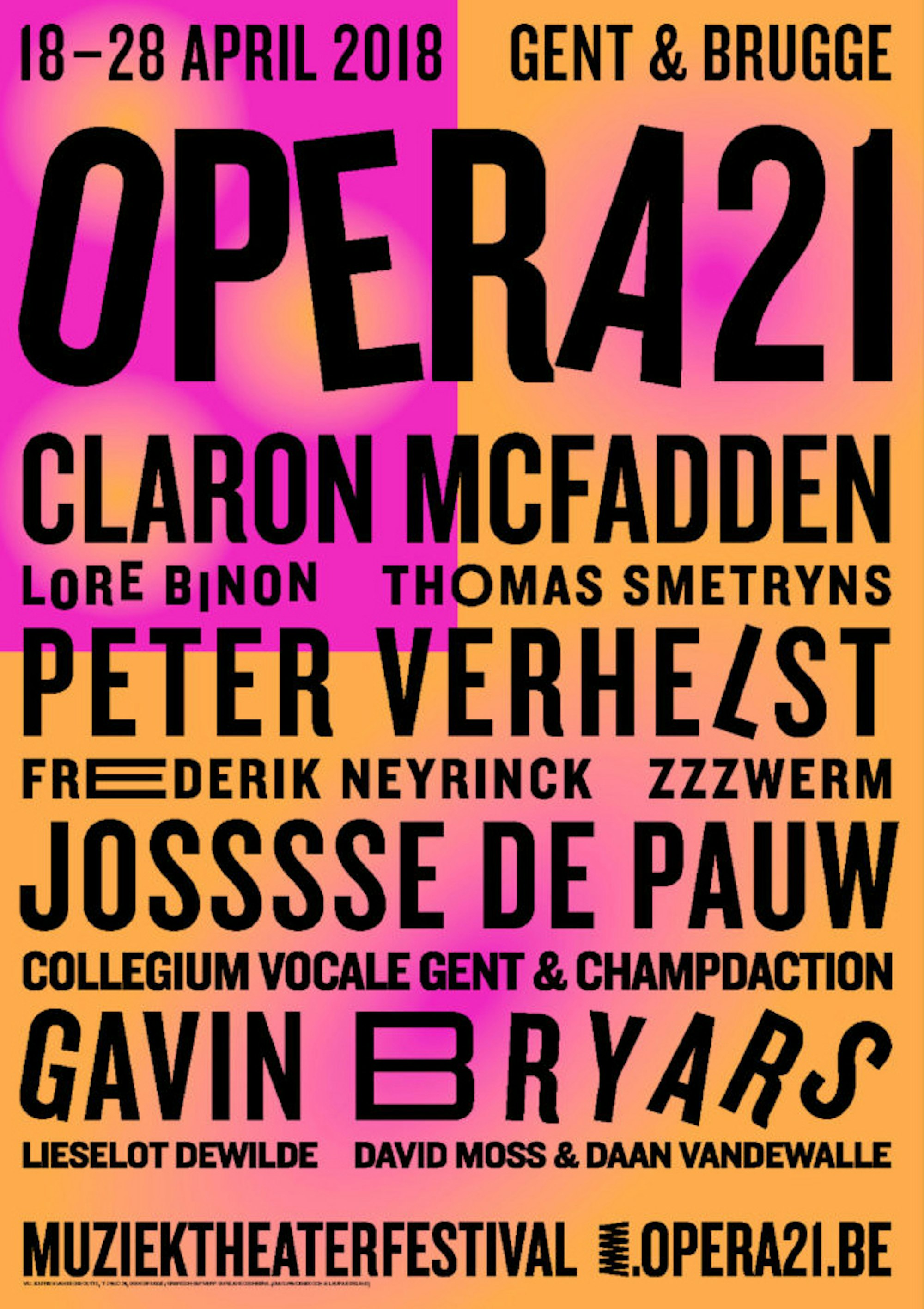 Affiche Opera 21, Bureau BoschBerg