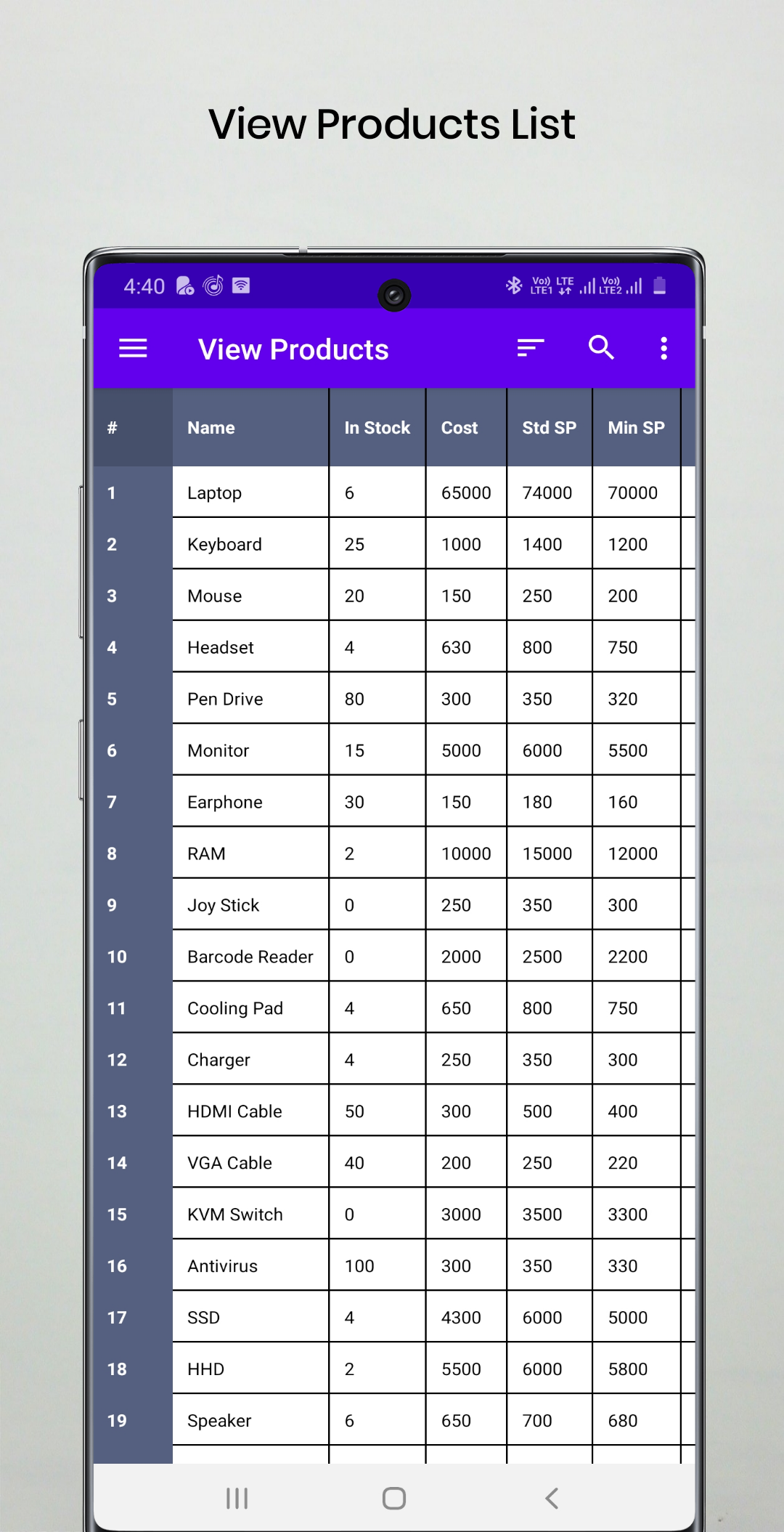 Price List Lite screenshot 3