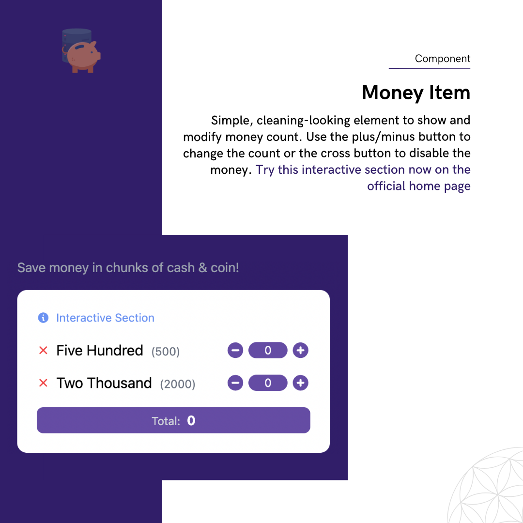 Cash Vault component
