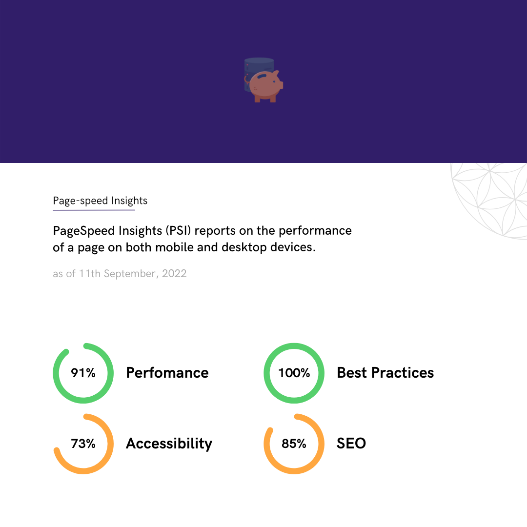 Cash Vault page speed insights