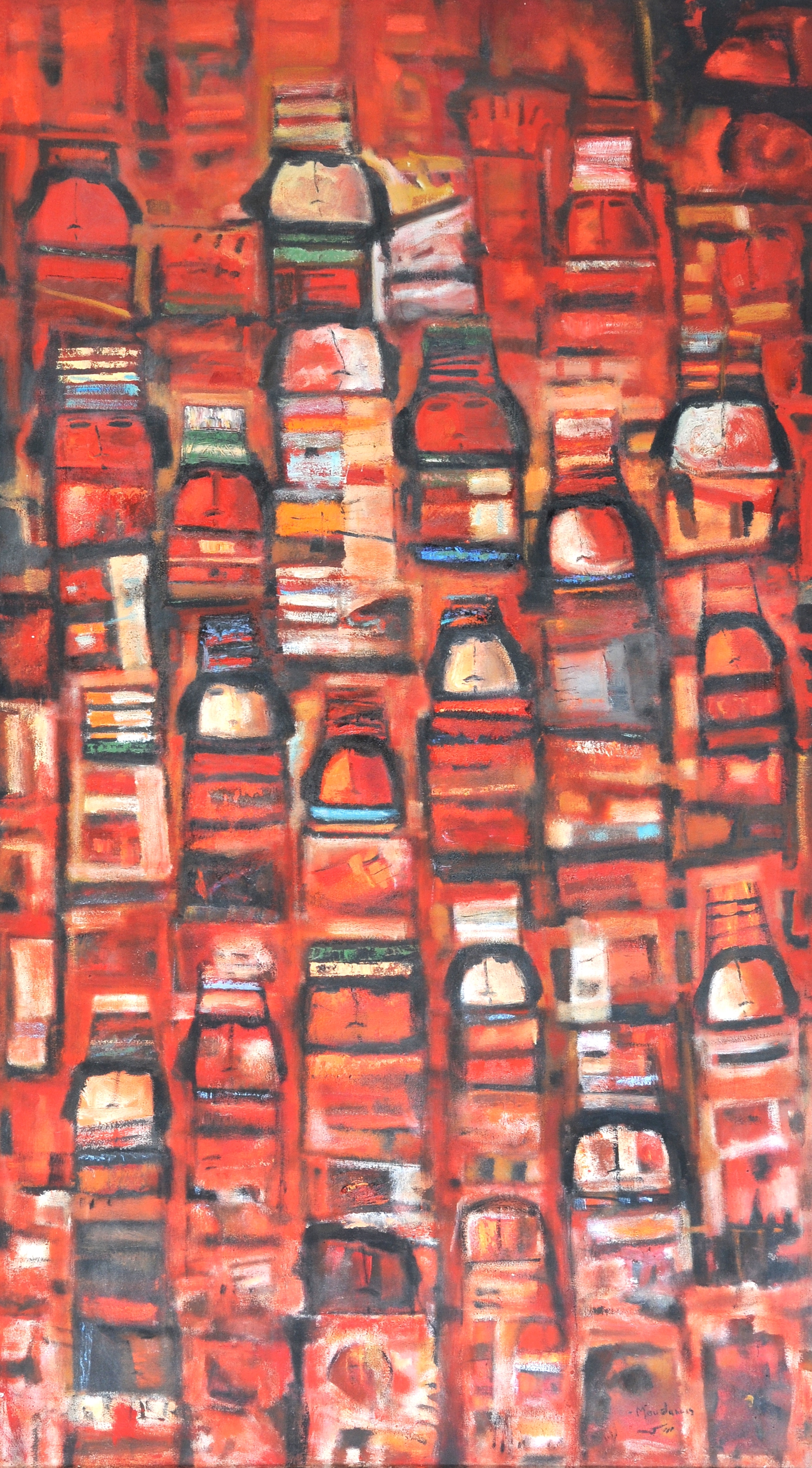 Untitled, by Artist: Fateh Moudarres