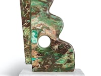 Woman/River (1998) Green marble (Jordanian Jade), 35 x 30 cm Fairuz and Jean Paul Villain Private Collection