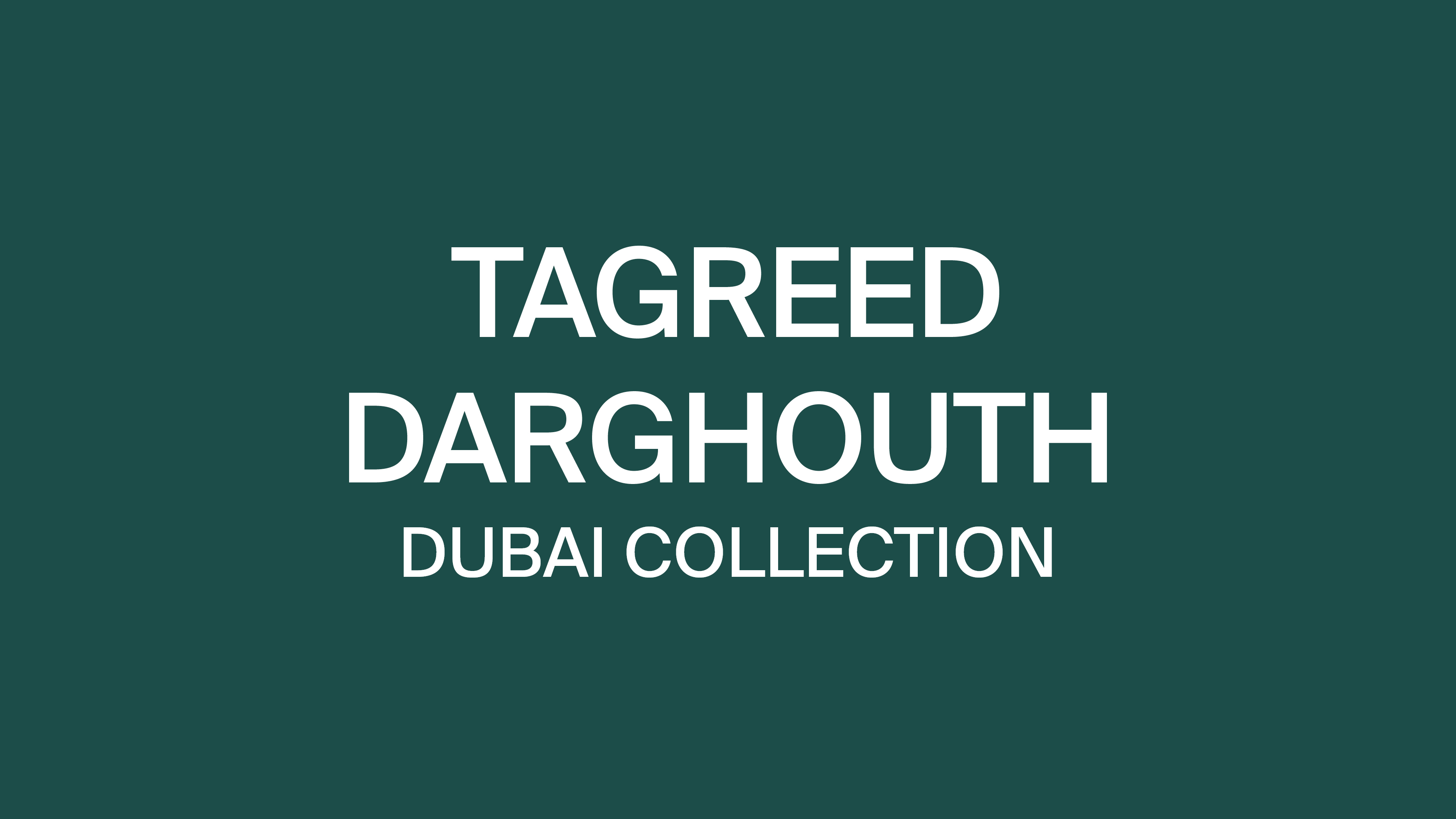 On Creating: Tagreed Darghouth