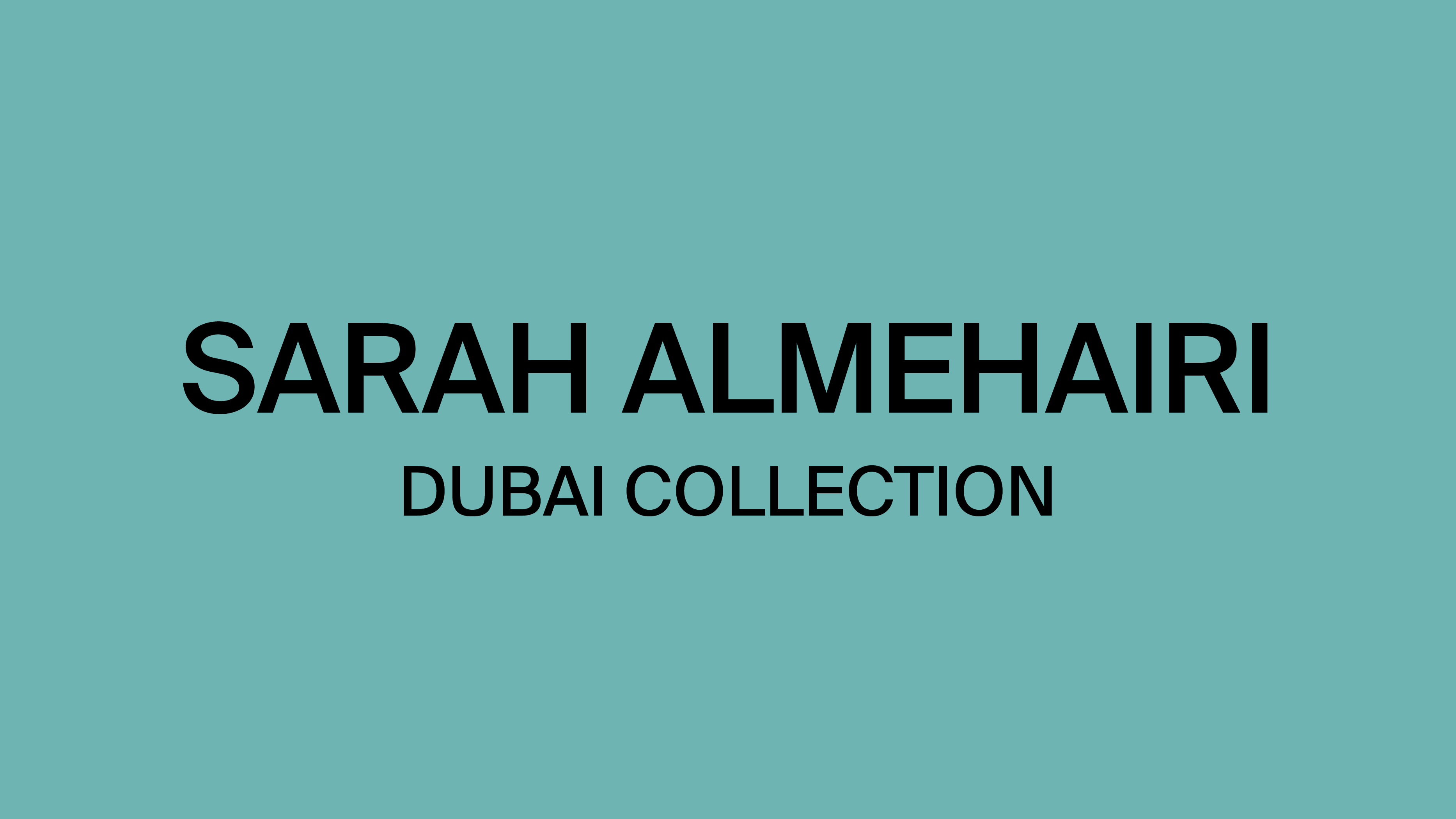 On Creating: Sarah Almehairi