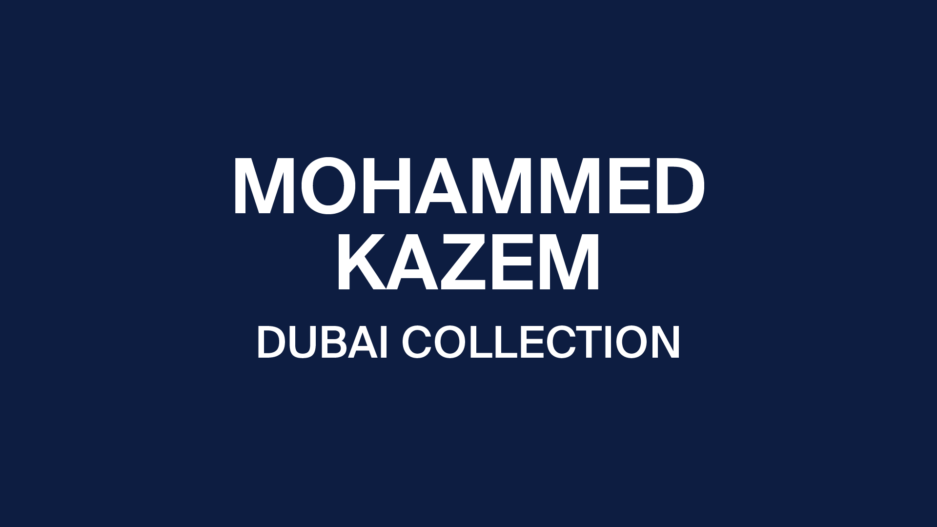 On Creating: Mohammed Kazem
