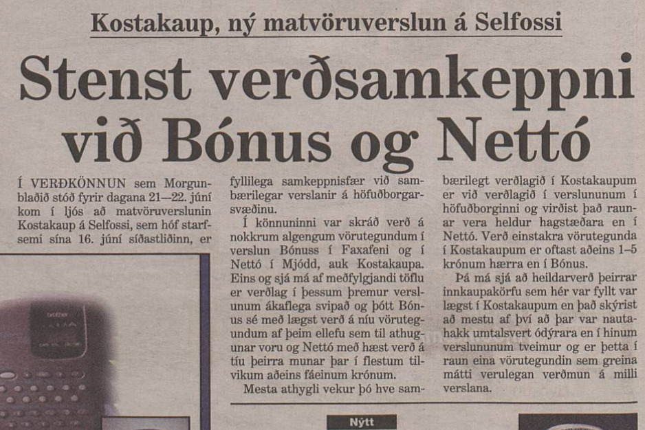 Kostakaup stofnað