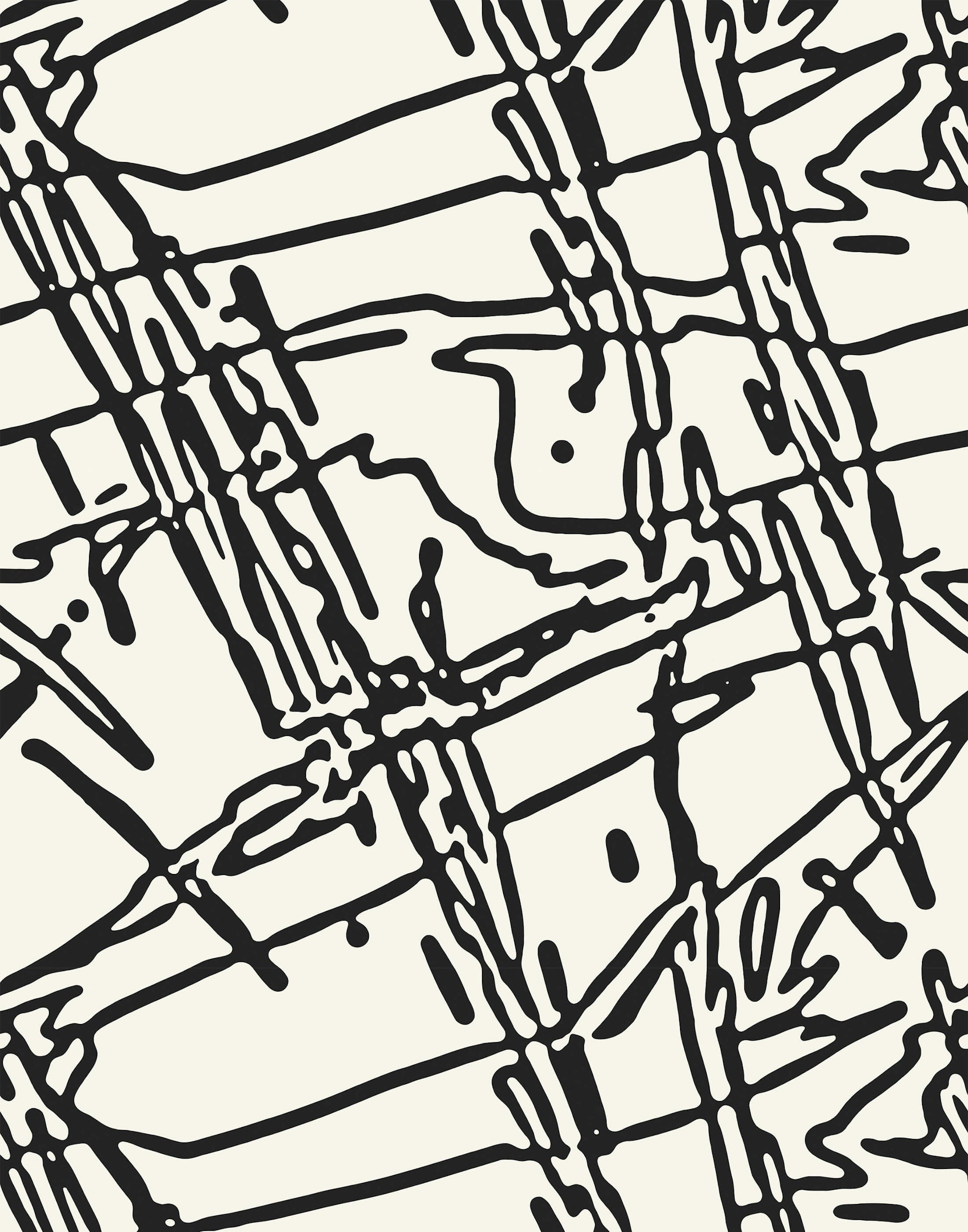 Modern, Scribble Style Wallpaper | Bobbi Beck | Bobbi Beck