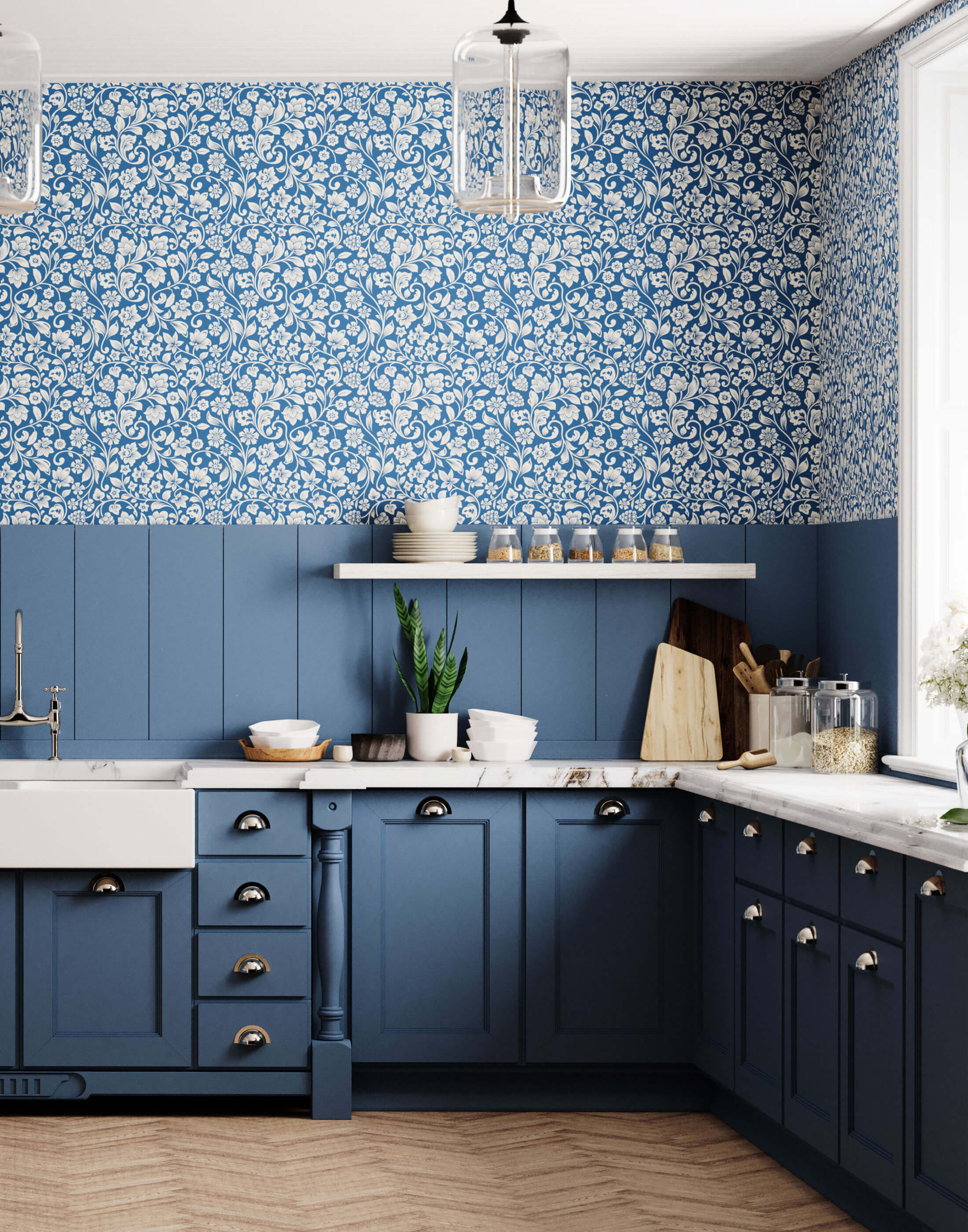 21 Kitchen Wallpaper Ideas to Personalize Your Space