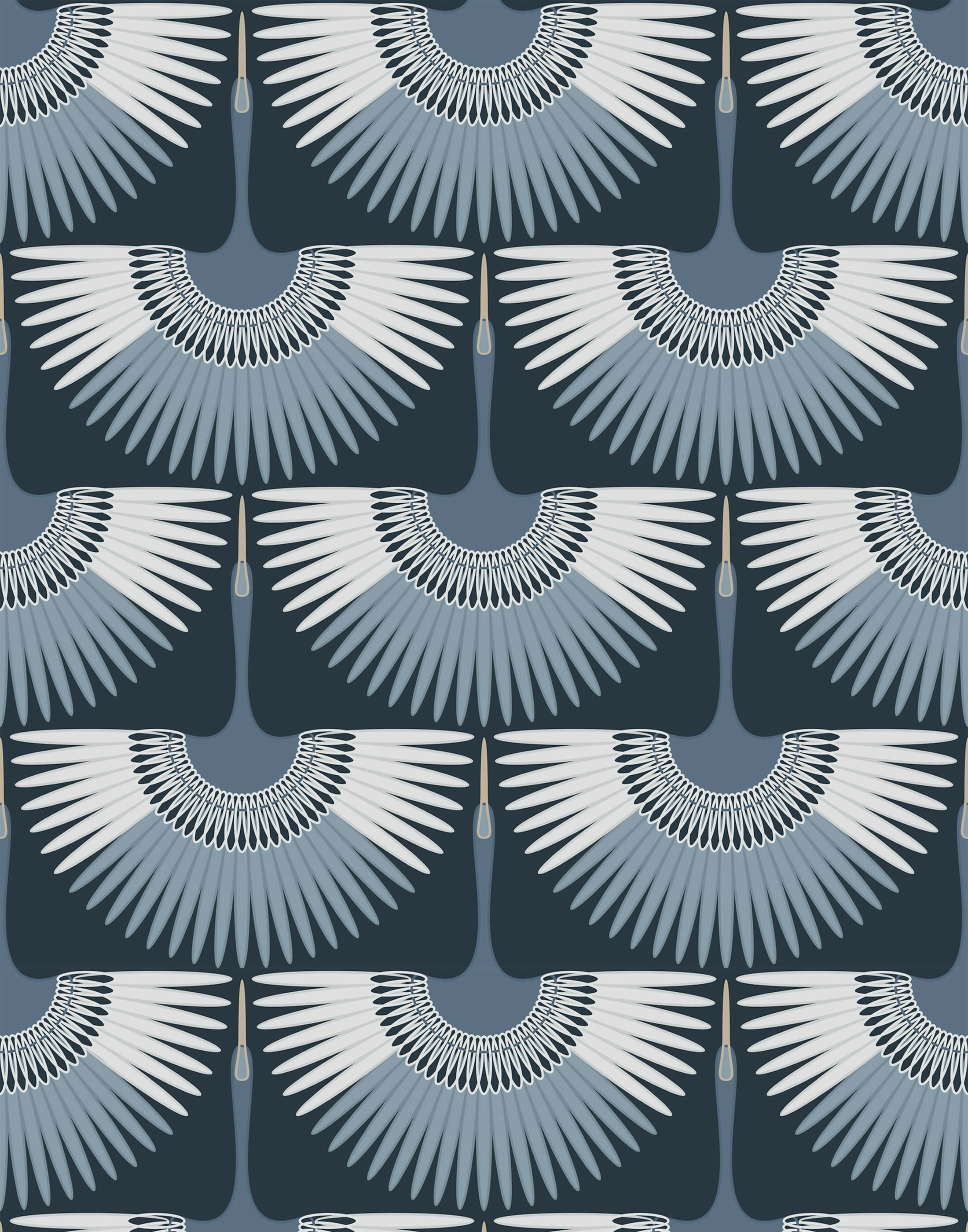 Crane Bird Wallpaper | Bobbi Beck | Bobbi Beck