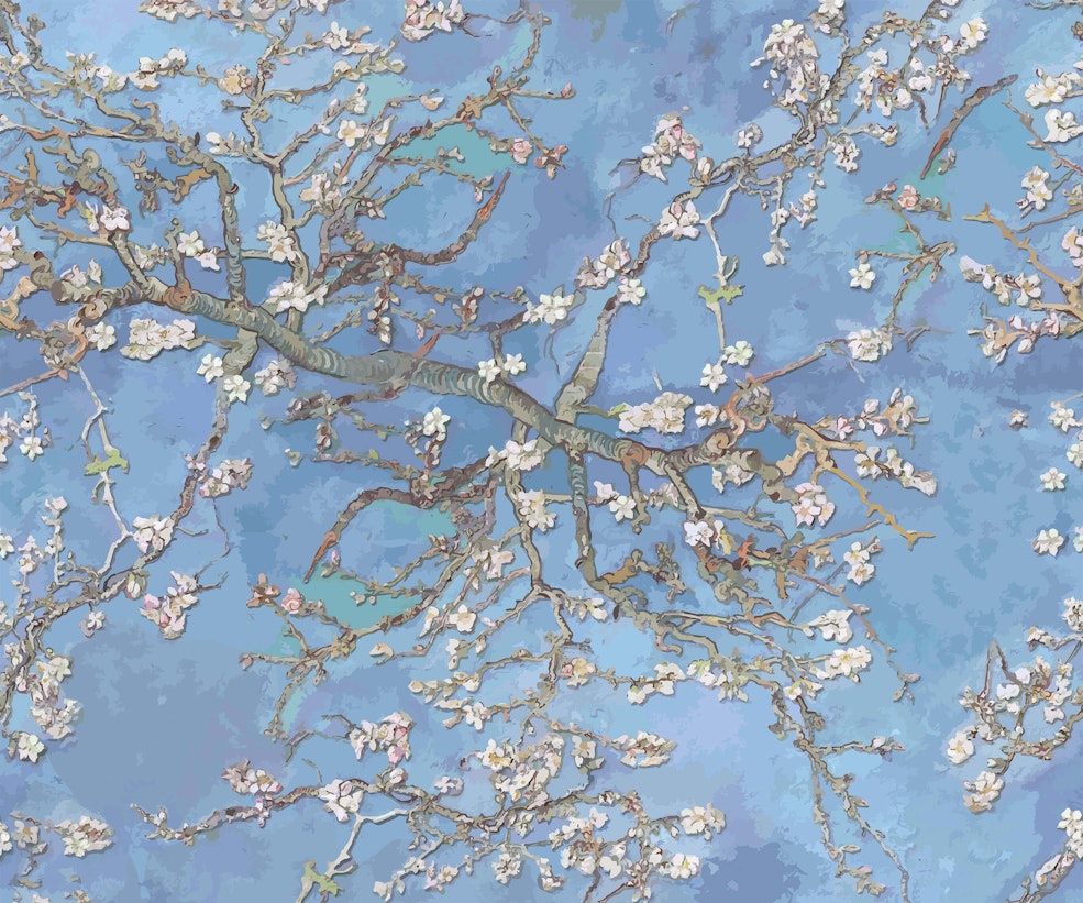 Van Gogh Almond Blossom Wallpaper | Japanese Blossom Design | Bobbi Beck Van Gogh Almond Blossom Wallpaper | Japanese Blossom Design | Bobbi Beck
