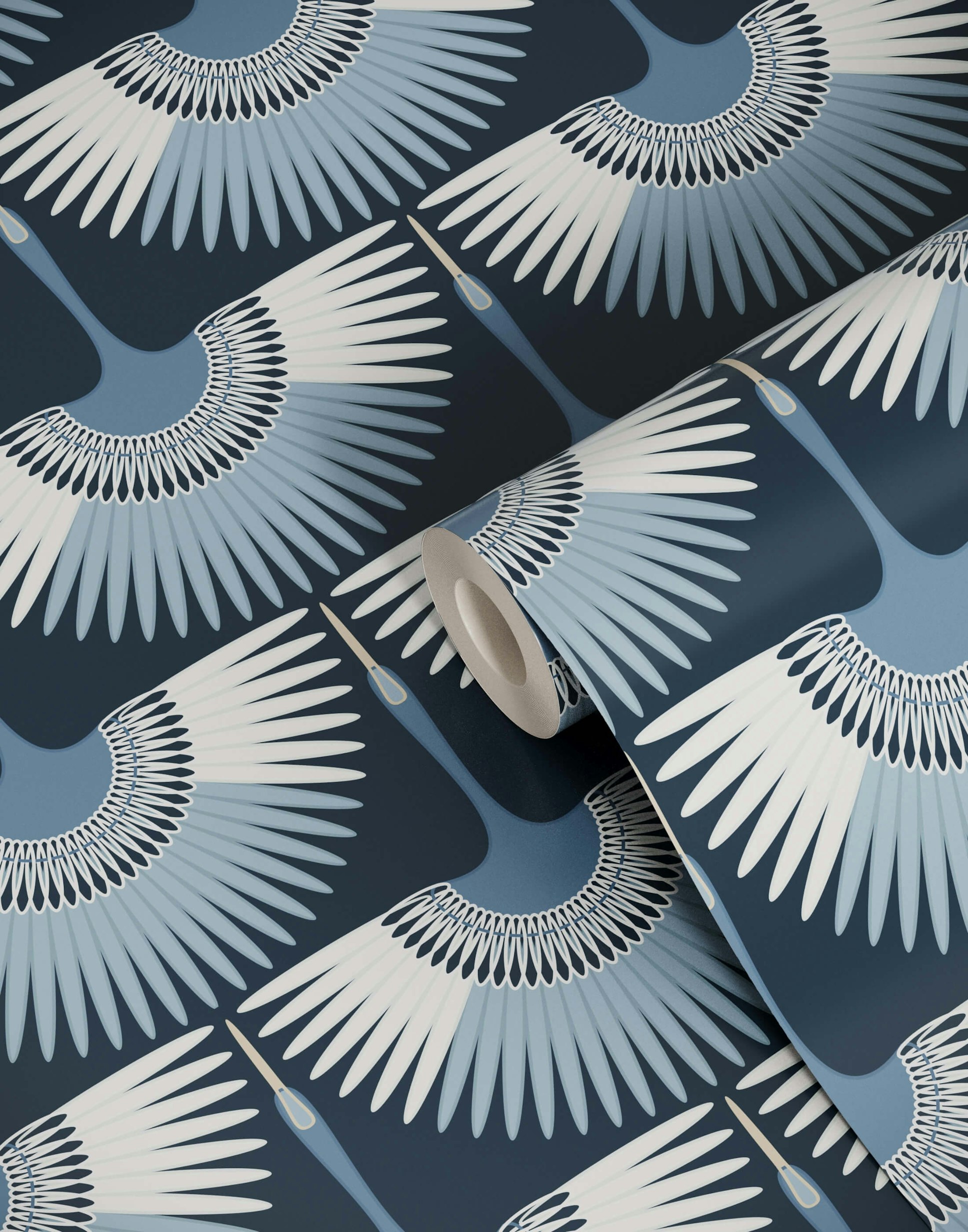 Crane Bird Wallpaper | Bobbi Beck | Bobbi Beck