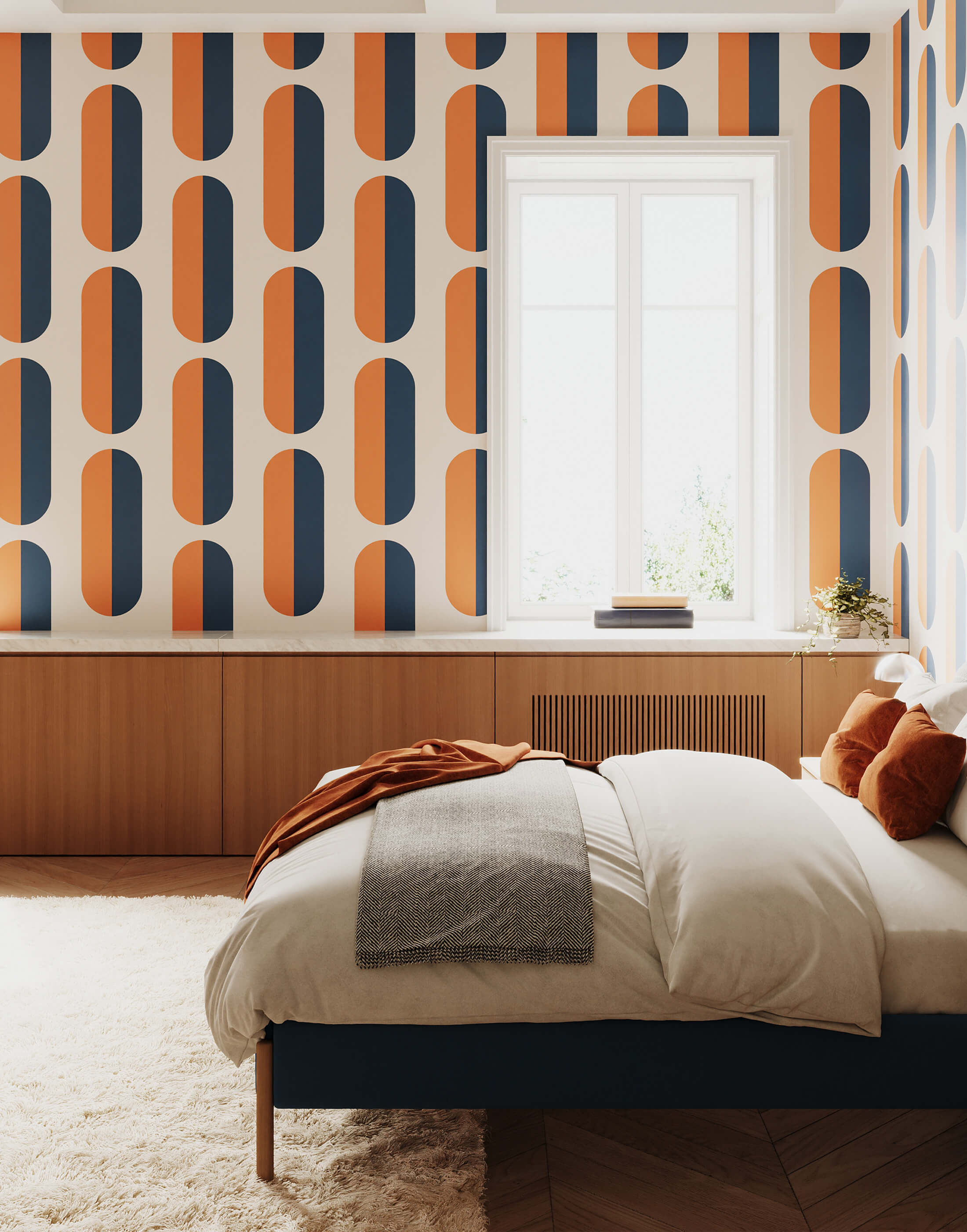 Orange Wallpaper Burnt Pastel Options Plus Dark Light Tones Bobbi Beck