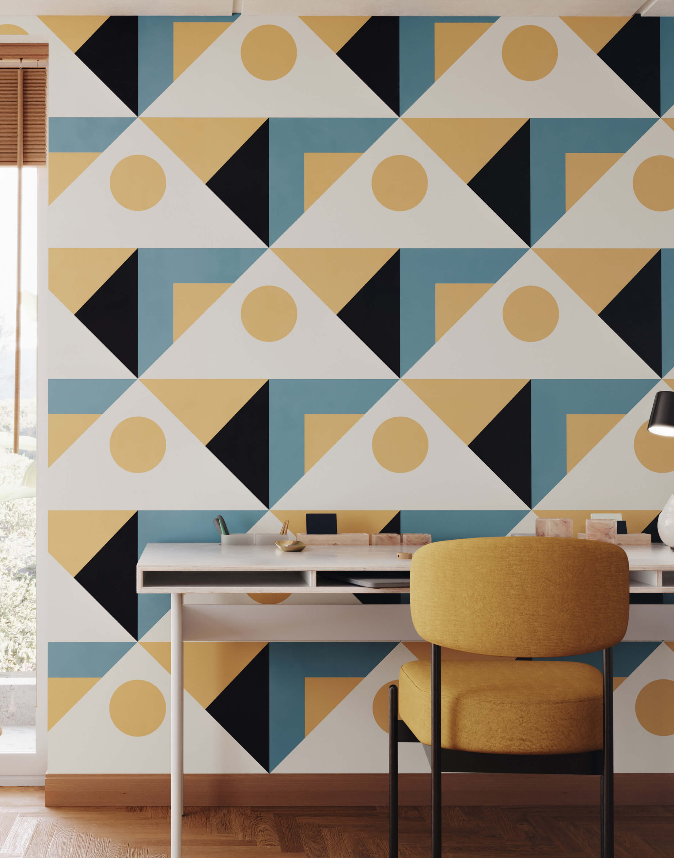 Geometric design wallpaper deals