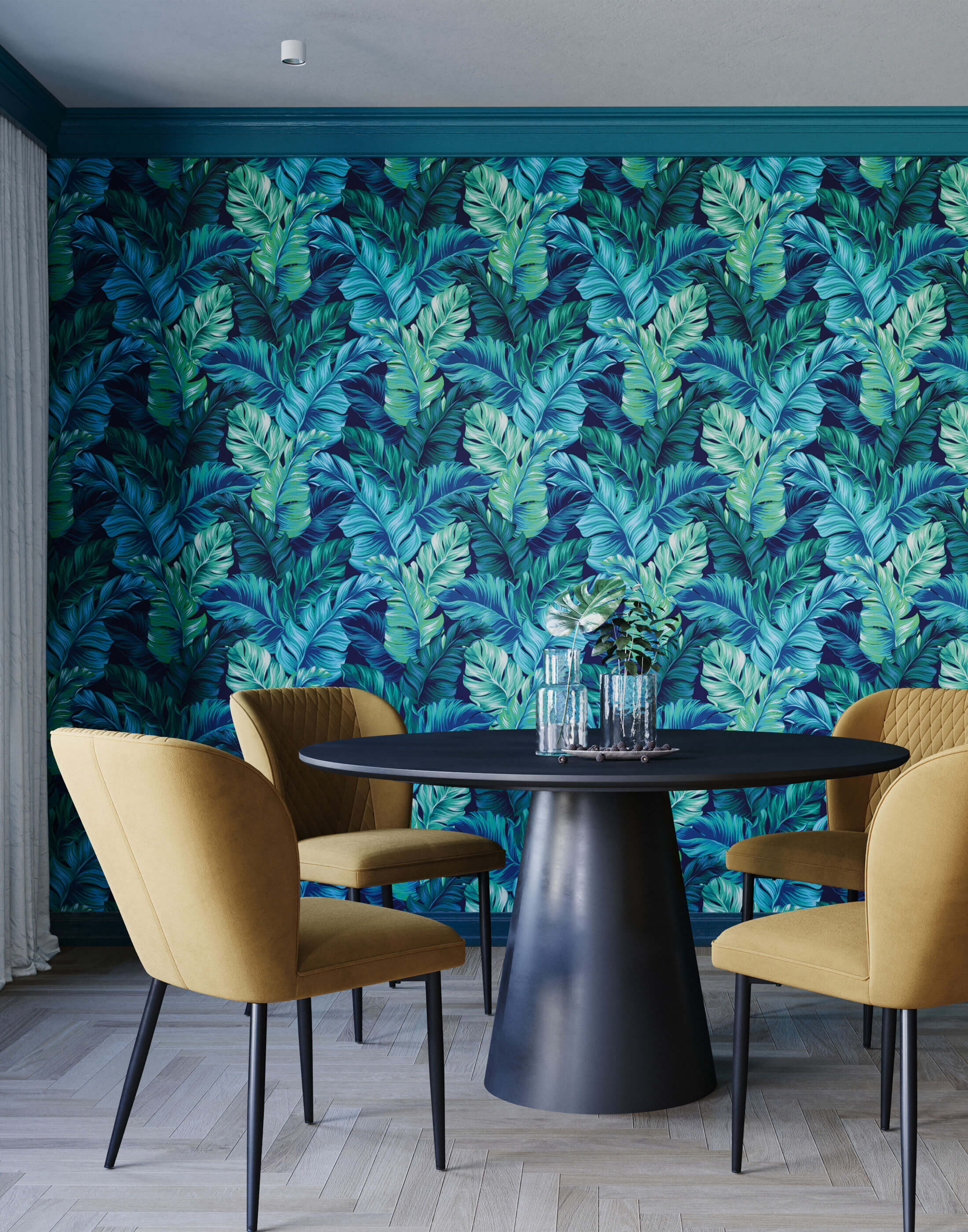 Buy Cherry Blossom Wallpaper Teal Chinoiserie Wallpaper Floral Online in  India  Etsy