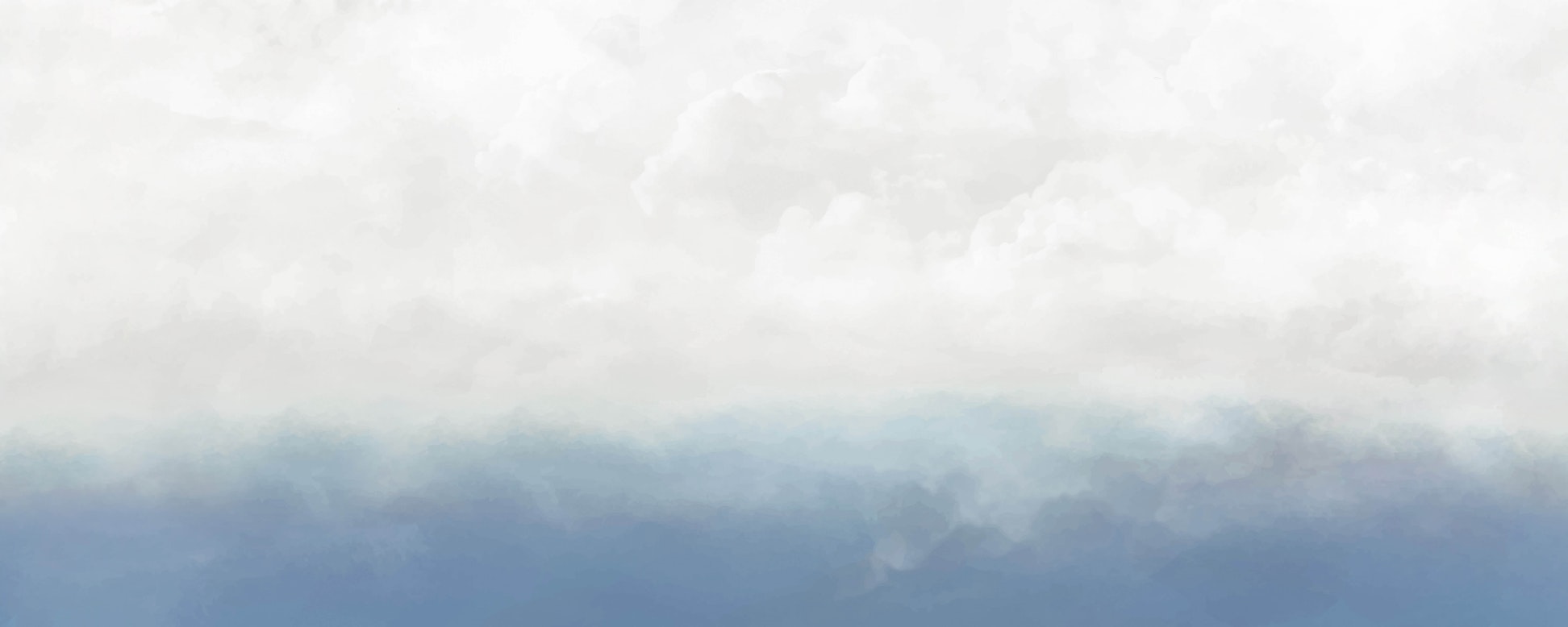 White & Blue Ombre Wallpaper Mural Bobbi Beck