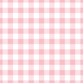 Pink gingham wallpaper