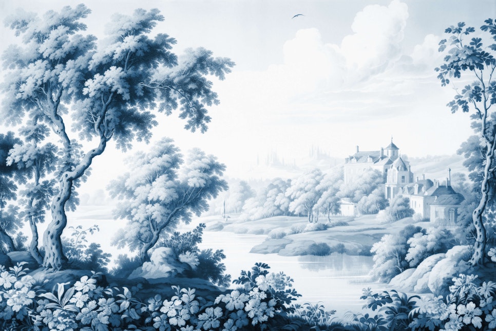 toile de jouy wallpaper