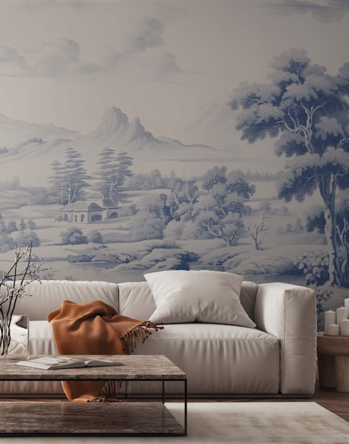 toile de jouy wallpaper