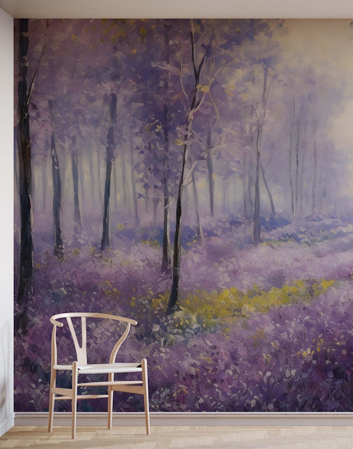 purple forest wallpaper