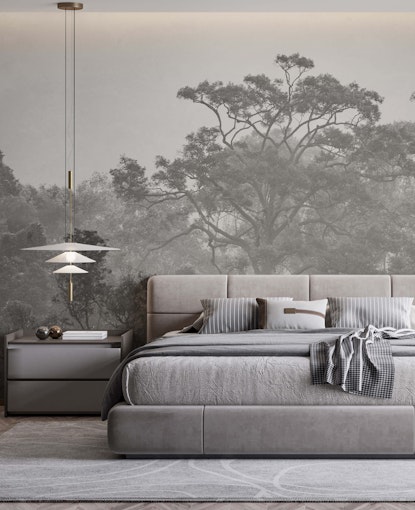 grey forest wallpaper