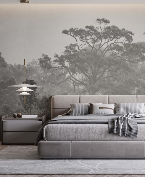 grey forest wallpaper