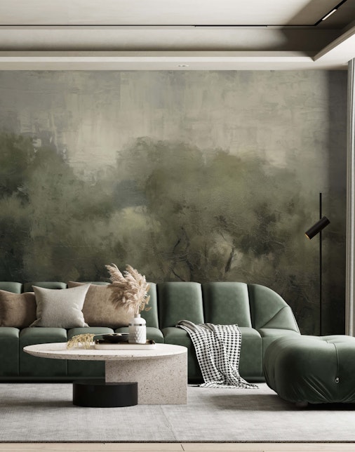 Green Ombre Mural - Murals Your Way