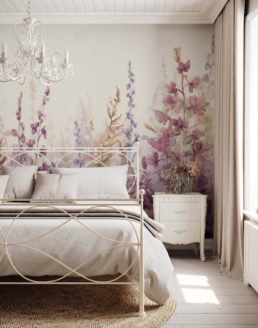 purple flower wallpaper