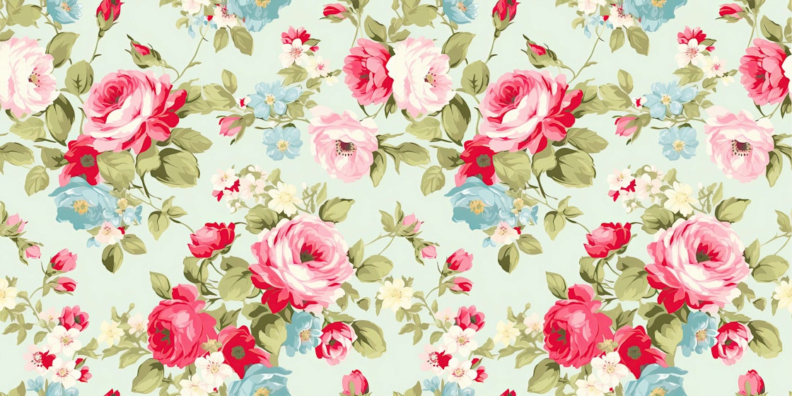 floral wallpaper vintage