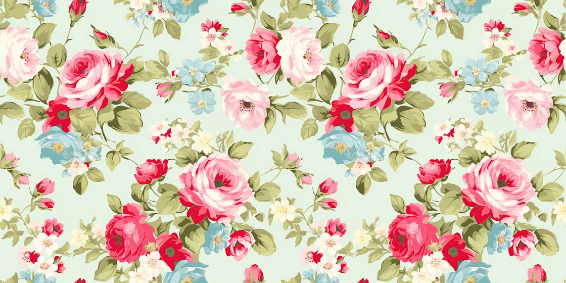 floral wallpaper vintage