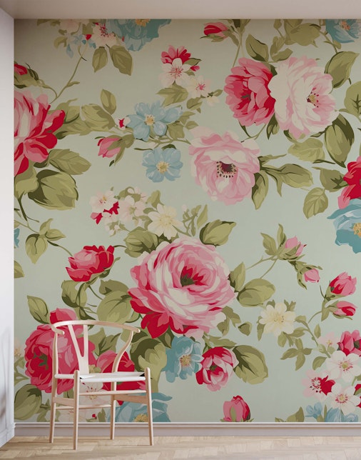 floral wallpaper vintage