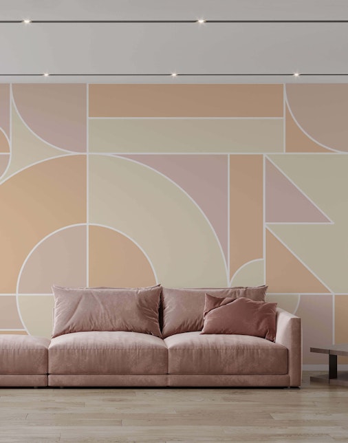 geometric mural