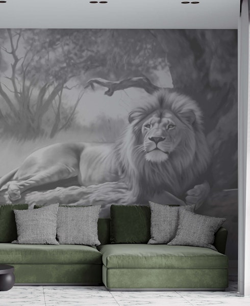 Lion mural