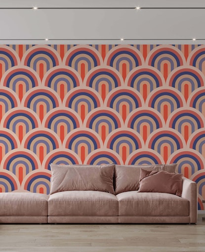 Retro rainbow wallpaper