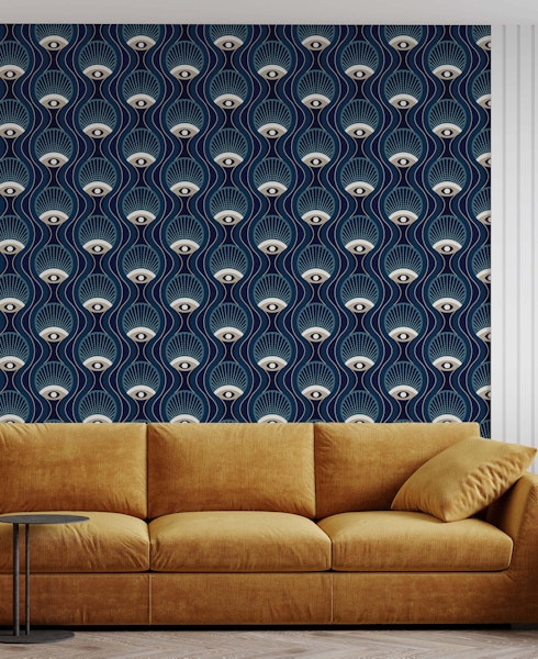 evil eye pattern wallpaper