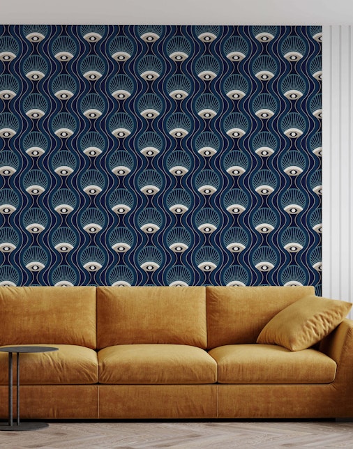 evil eye pattern wallpaper