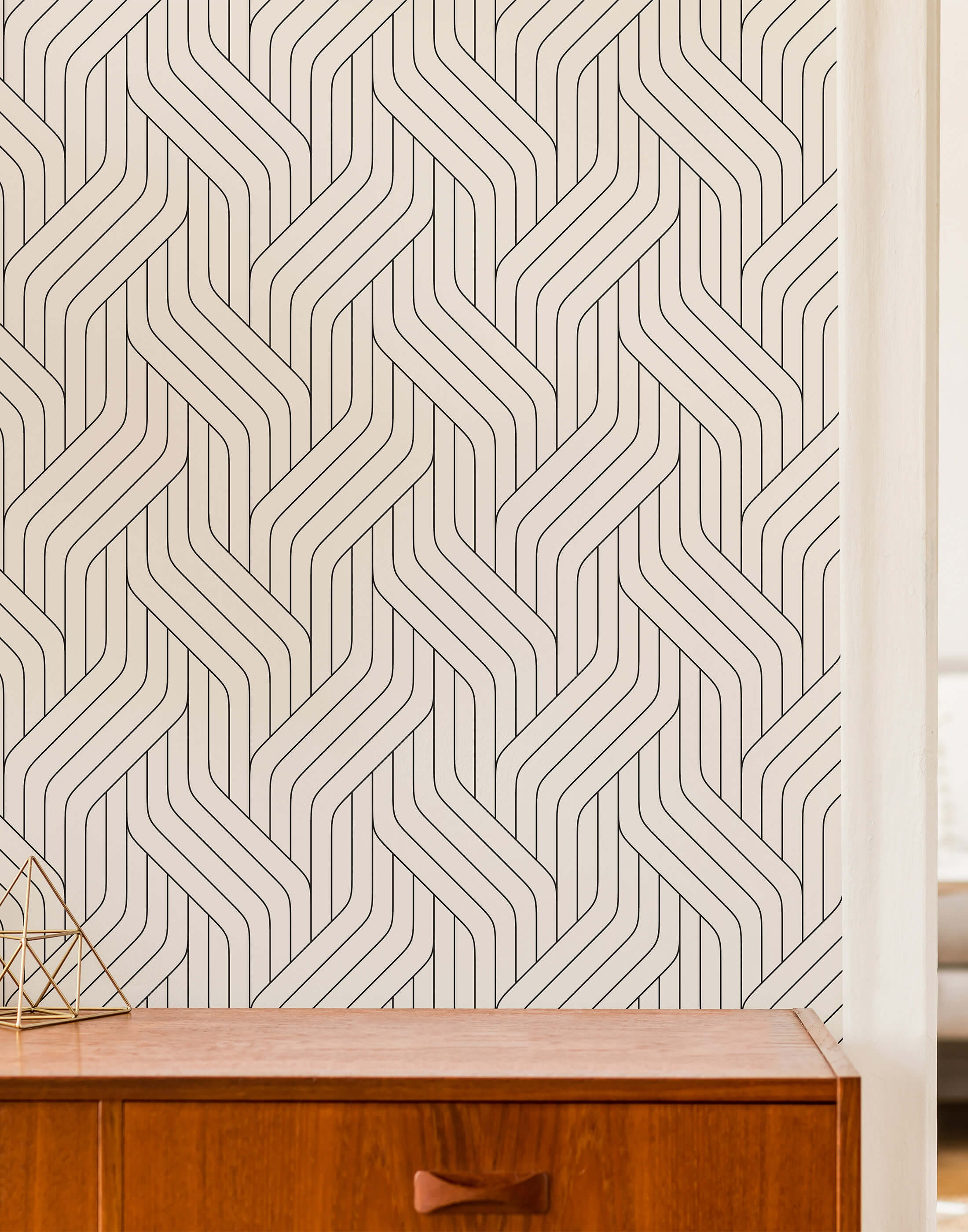 Geometric pattern wallpaper top