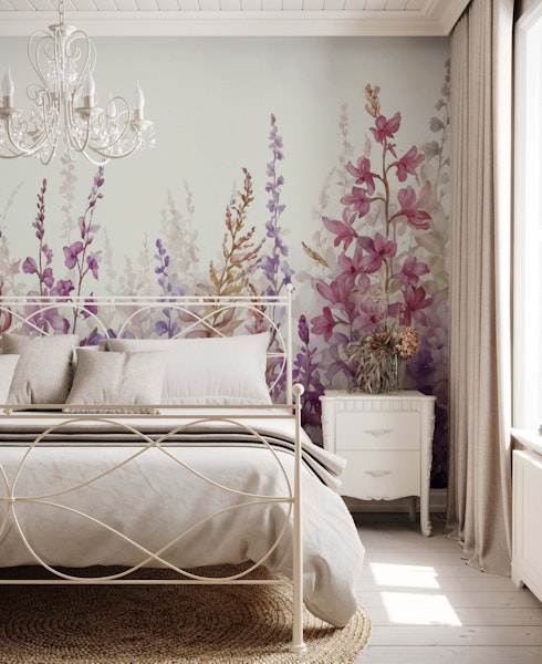 purple flower wallpaper