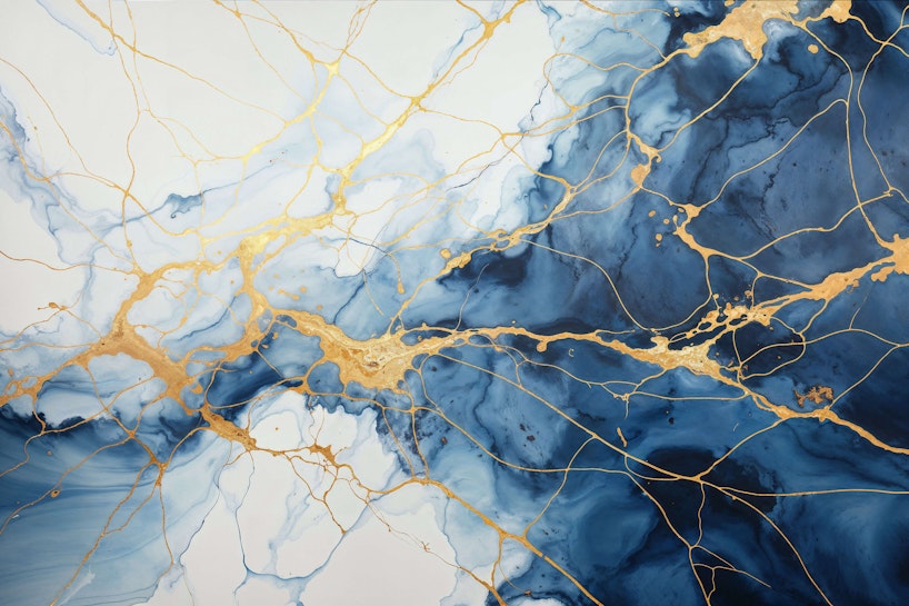 blue marble gold wallpaper